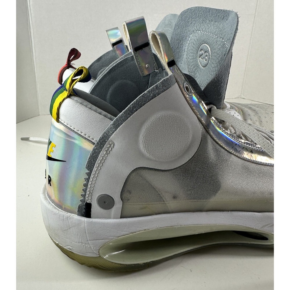 Air Jordan 34 Unite Sneakers Nike AR3240-101 Shoes White Iridescent Mens Size 14 - Picture 5 of 16